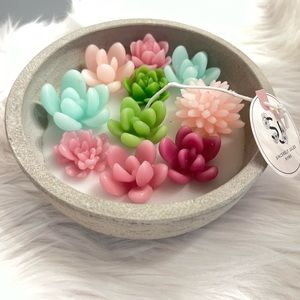 SOLD Succulent candle